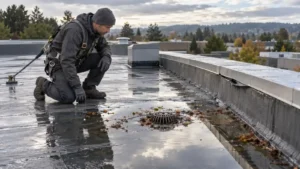 Storm Damage Restoration Why Flat Roof Leaks Show Up Late
